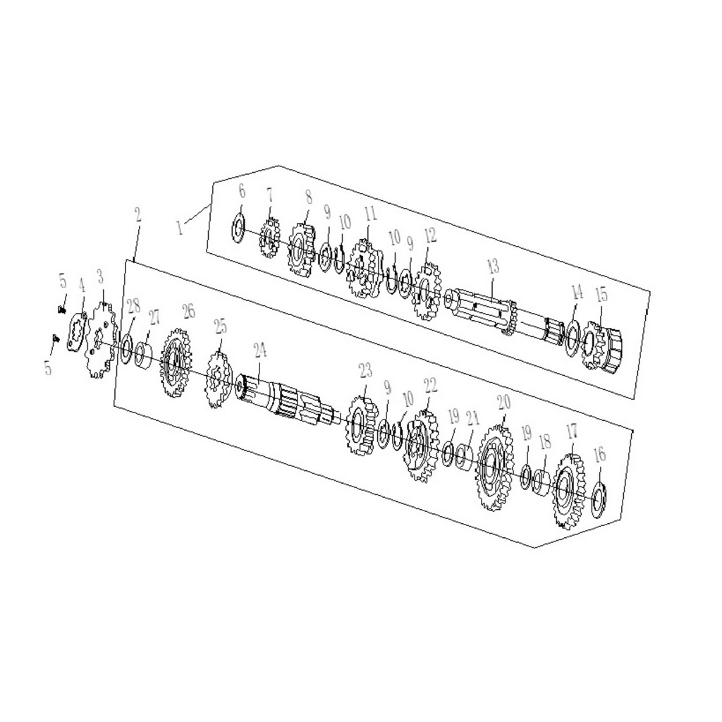 KUBA PIKAP 200 MAX VİTES DİŞLİSİ TAKIM #KM 68766